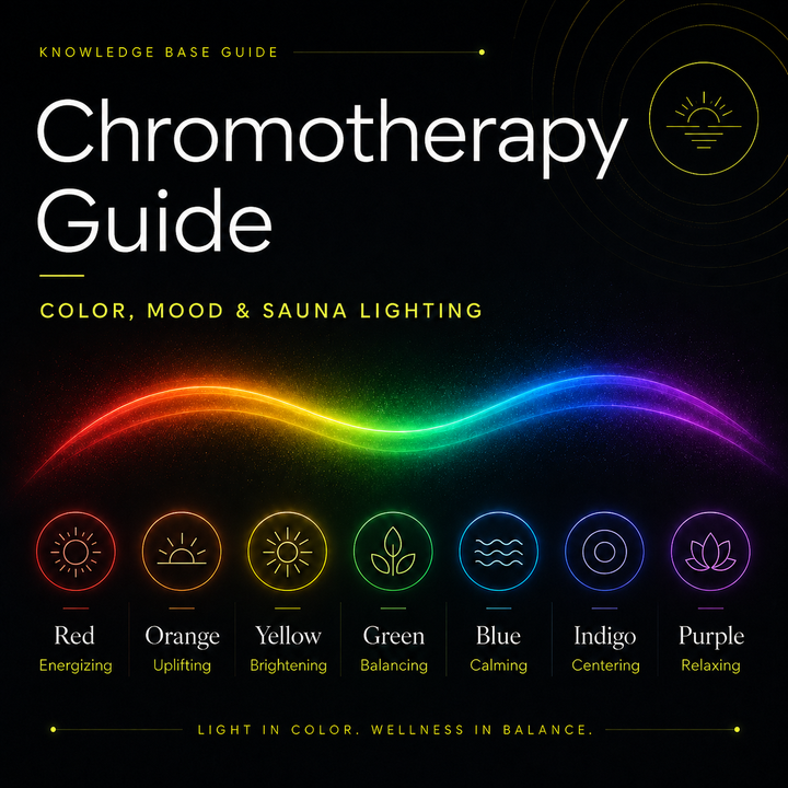 Chromotherapy in Saunas: A Guide to Color, Mood & Lighting