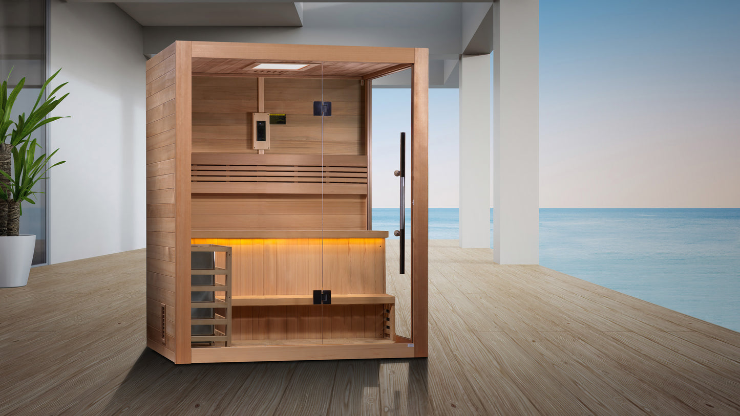 Golden Designs Hanko 2-Person Traditional Sauna
