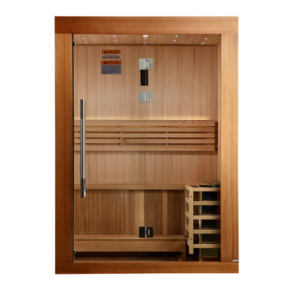 Golden Designs Sundsvall 2-Person Traditional Sauna