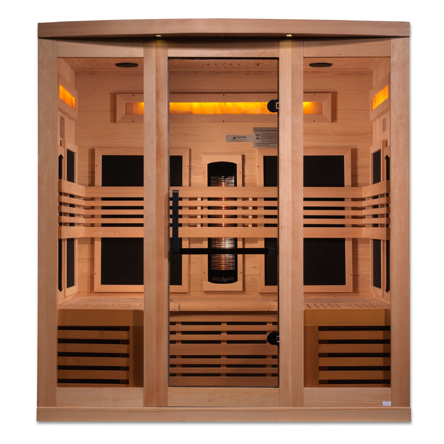 Golden Designs Reserve Edition 6-Person Near-Zero EMF Full-Spectrum Infrared Sauna