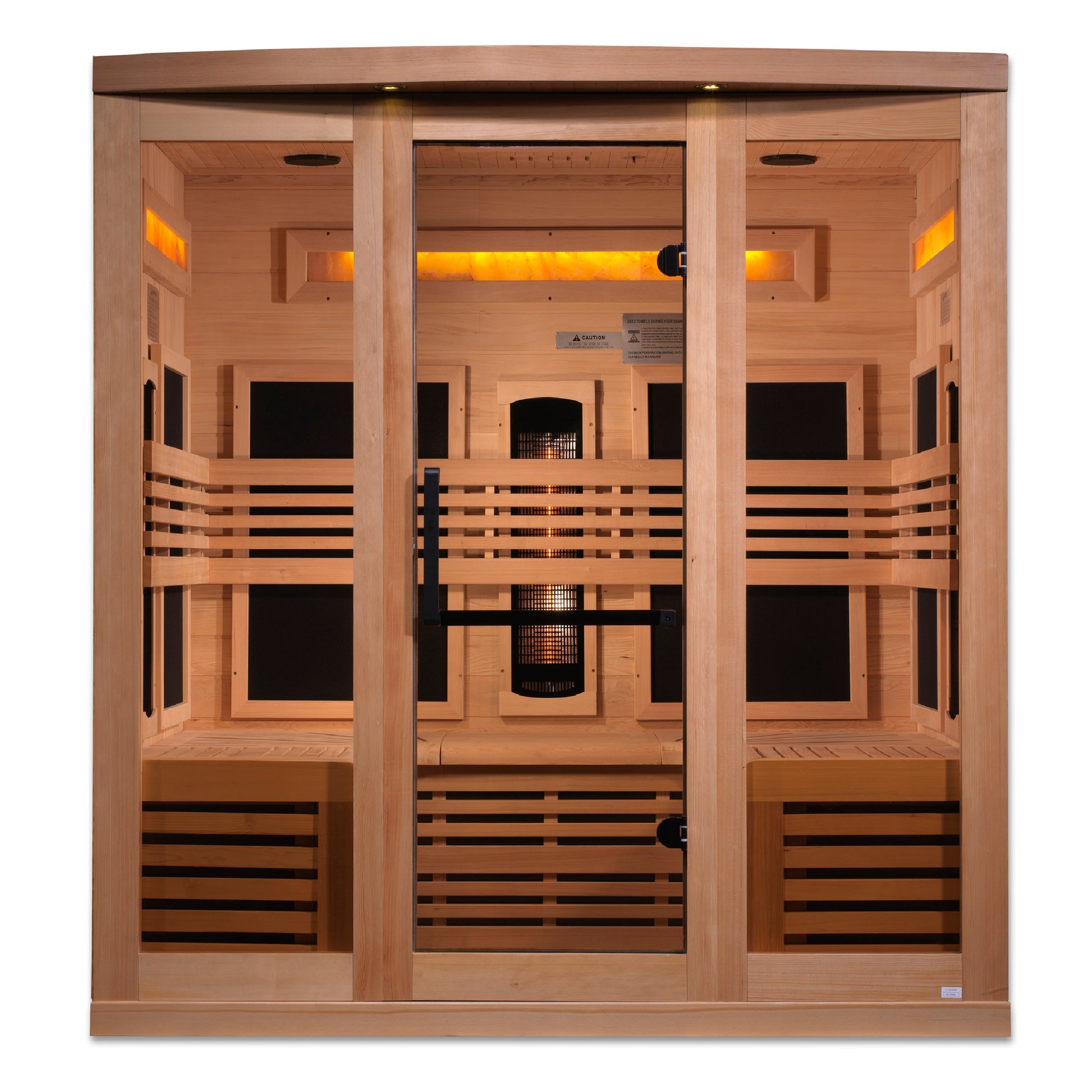 Golden Designs Reserve Edition 6-Person Near-Zero EMF Full-Spectrum Infrared Sauna