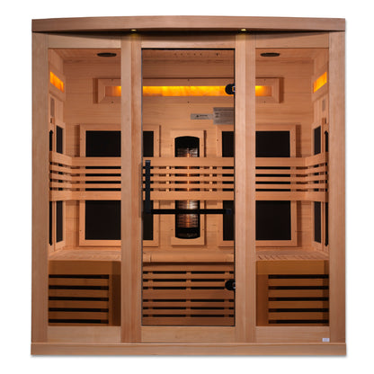 Golden Designs Reserve Edition 6-Person Near-Zero EMF Full-Spectrum Infrared Sauna