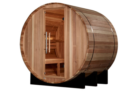 Golden Designs St. Moritz 2-Person Barrel Outdoor Traditional Sauna