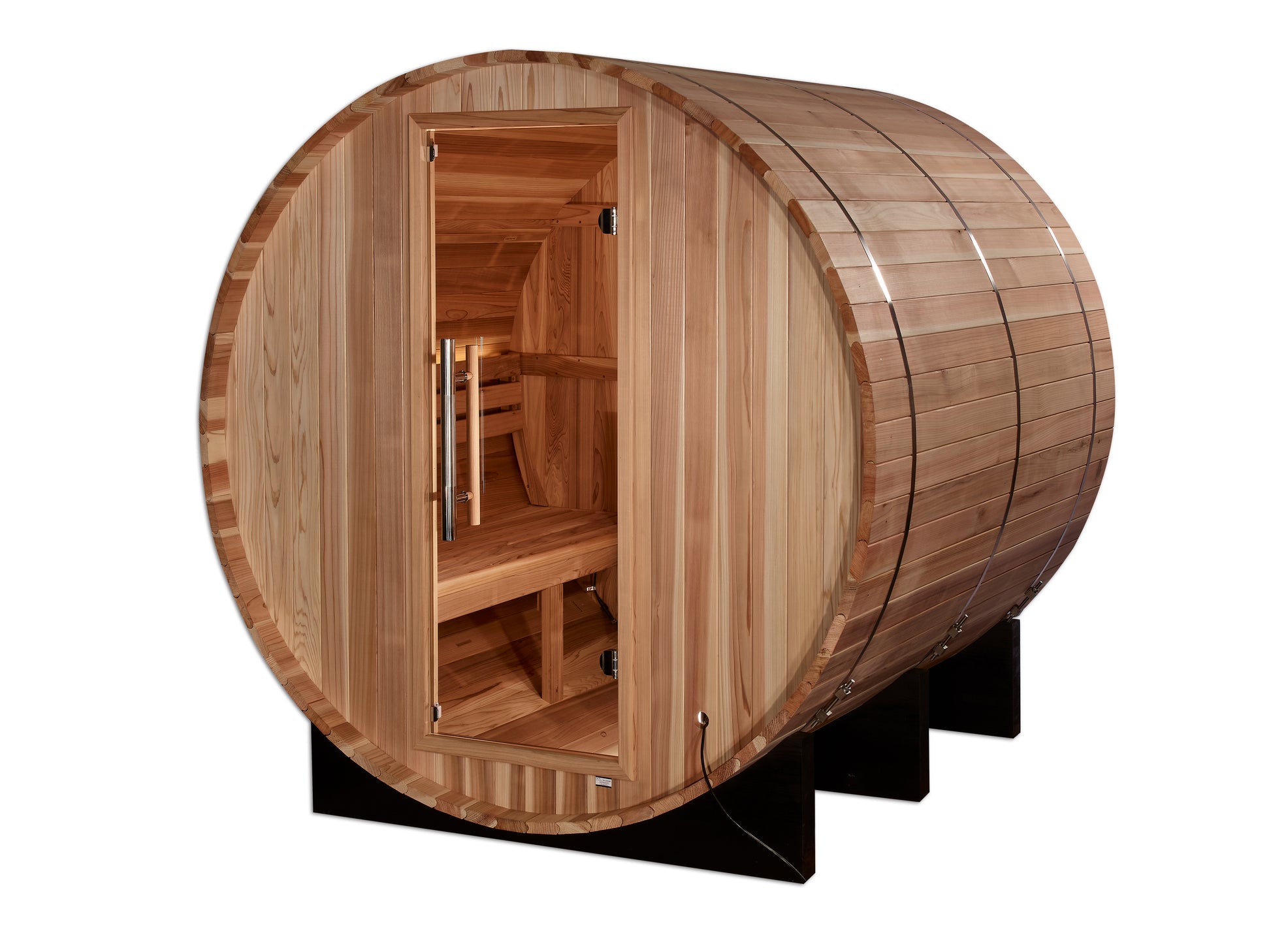 Golden Designs Arosa 4-Person Barrel Outdoor Traditional Sauna