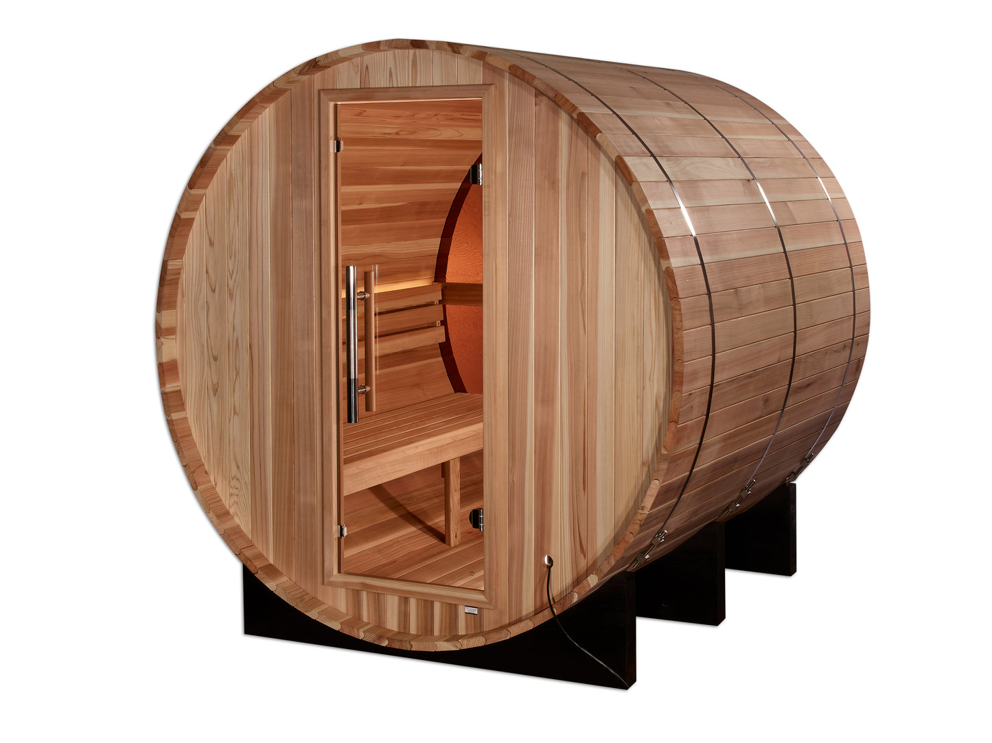 Golden Designs Zurich 4-Person Barrel Outdoor Traditional Sauna