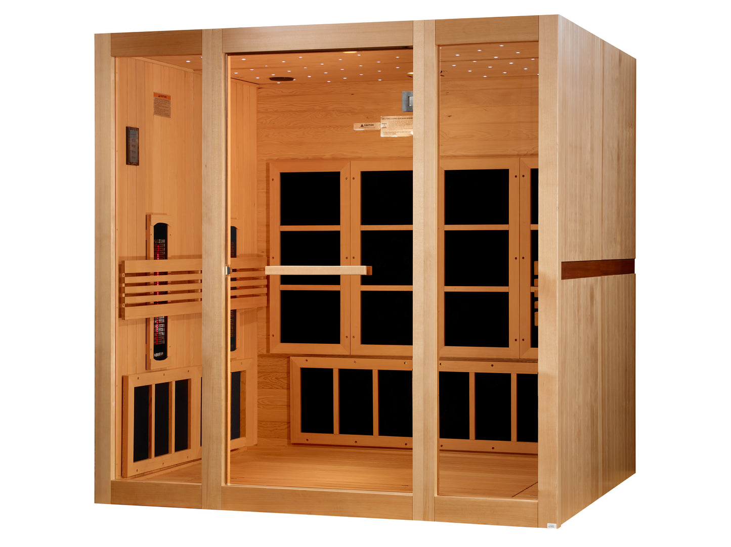 Golden Designs Catalonia 8-Person Near-Zero EMF Full-Spectrum Infrared Sauna alternate product view 2