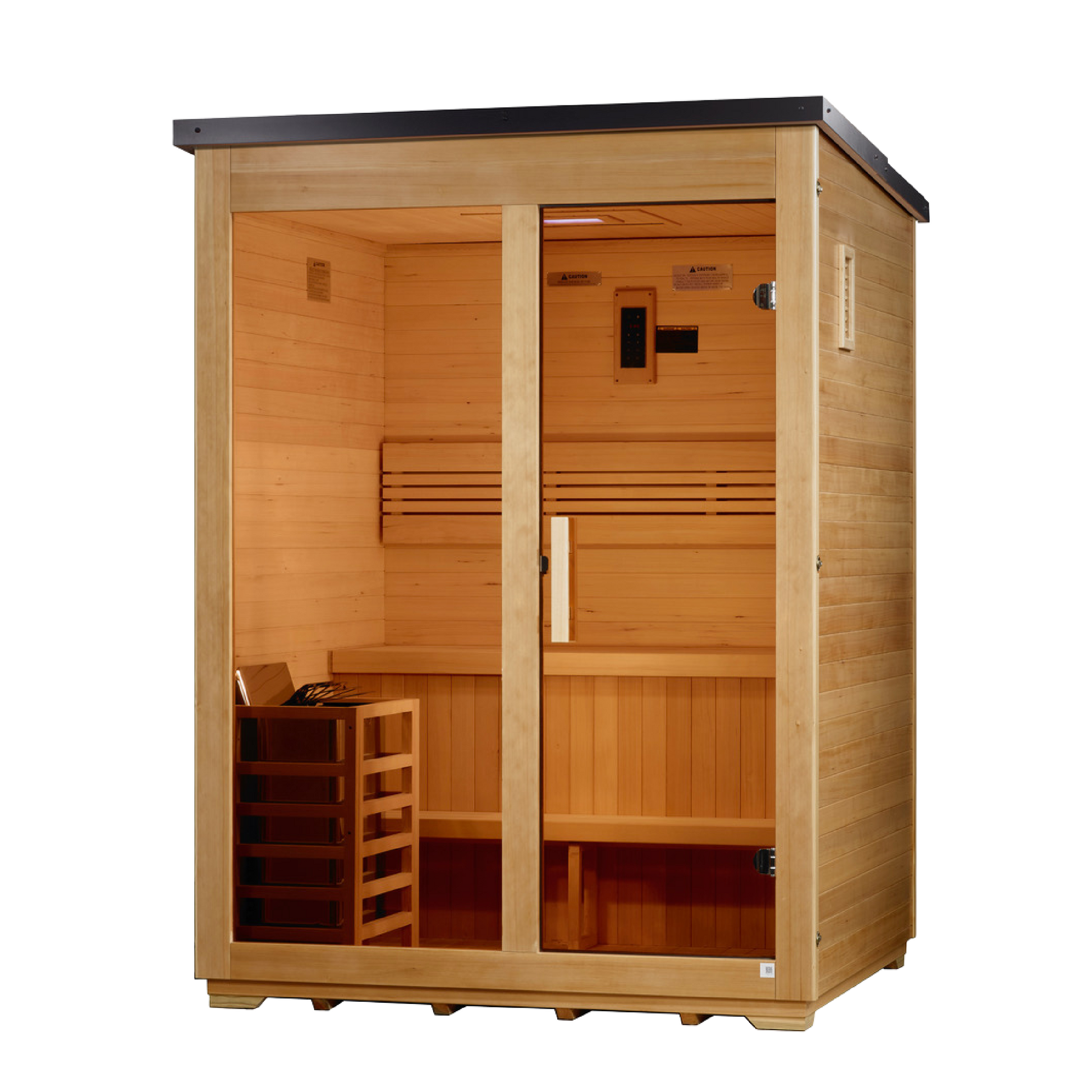 Golden Designs Arlberg Flat-Roof 3-Person Outdoor Traditional Sauna alternate product view 2