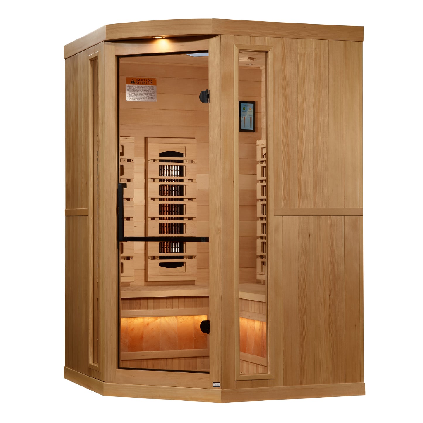 Golden Designs 8000 Reserve Series Corner 3-Person Near-Zero EMF Full-Spectrum Infrared Sauna alternate product view 2