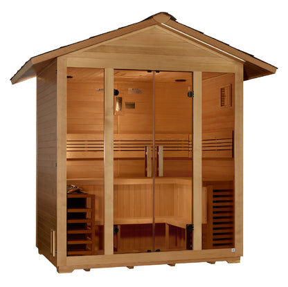 Golden Designs Vorarlberg 5-Person Outdoor Traditional Sauna alternate product view 2