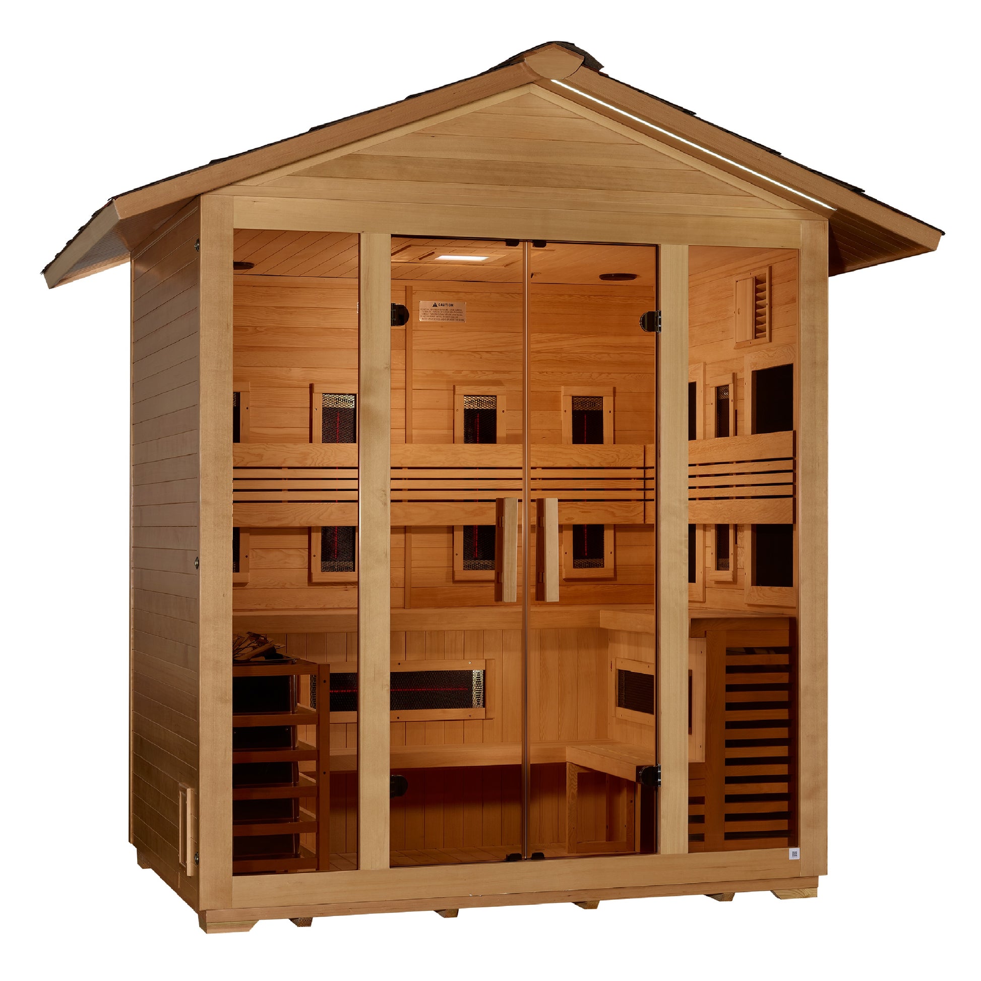 Golden Designs Gargellen 5-Person Outdoor Near-Zero EMF Hybrid Sauna alternate product view 2
