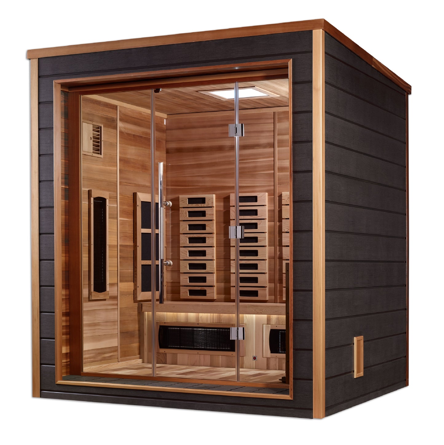 Golden Designs Visby 3-Person Outdoor Near-Zero EMF Hybrid Sauna alternate product view 2