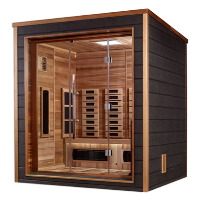 Golden Designs Visby 3-Person Outdoor Near-Zero EMF Hybrid Sauna alternate product view 2