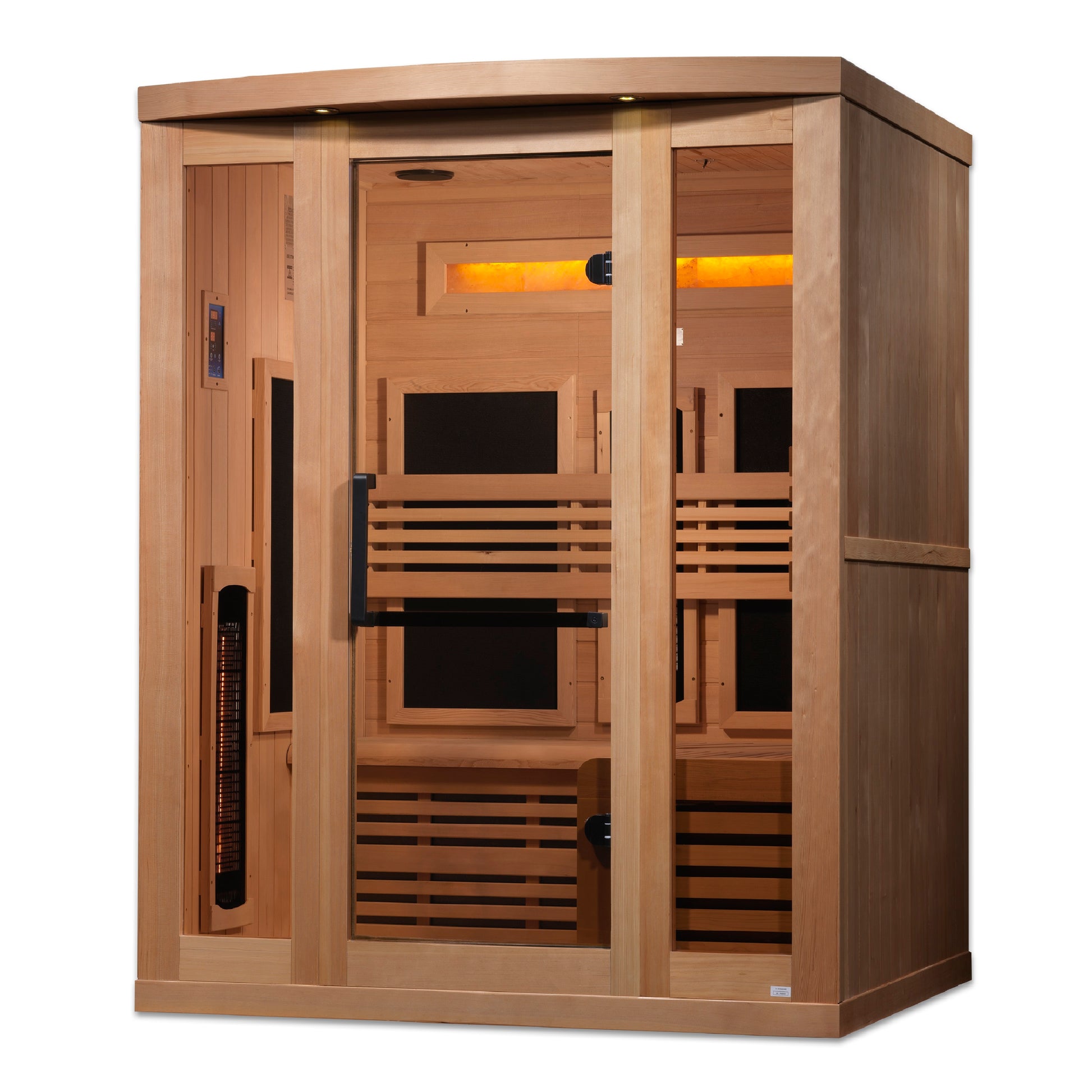 Golden Designs Reserve Edition 3-Person Near-Zero EMF Full-Spectrum Infrared Sauna alternate product view 2