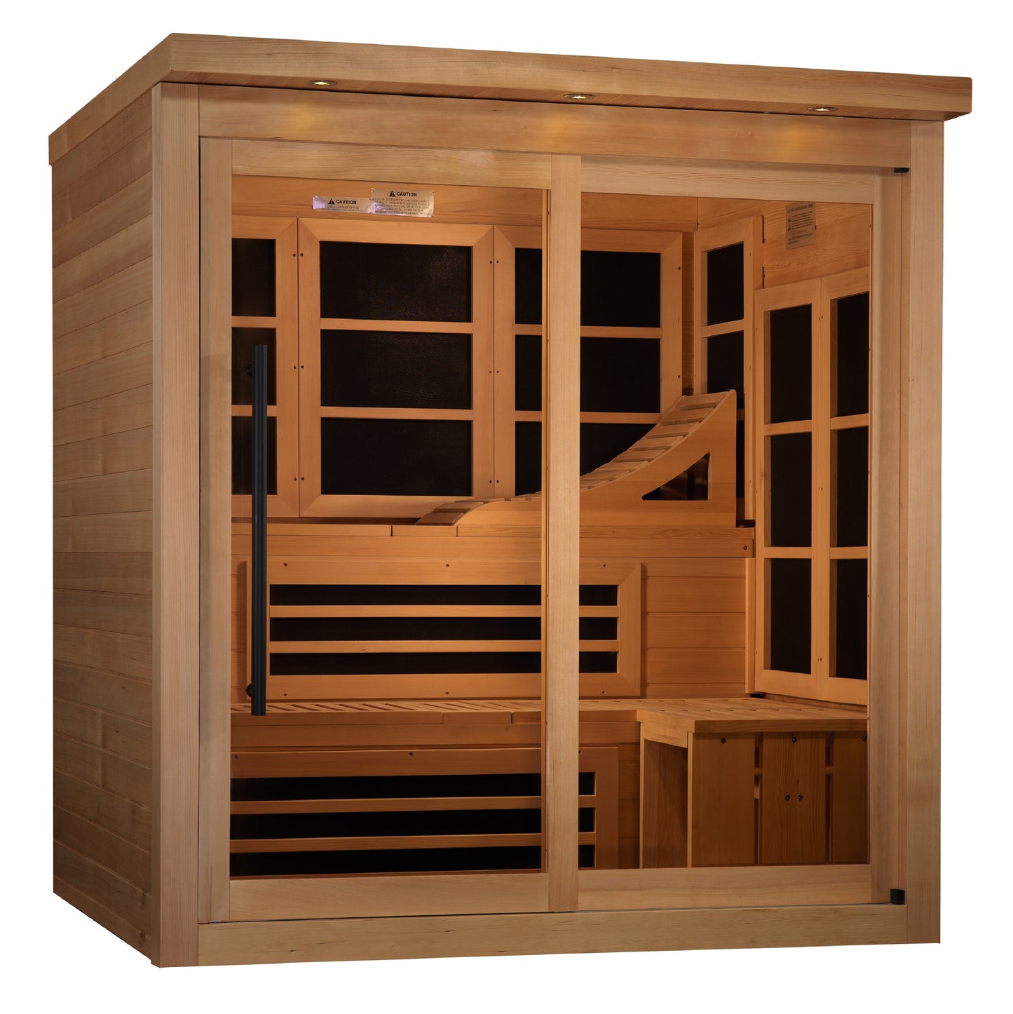 Golden Designs Monaco Limited Edition 6-Person Near-Zero EMF FAR Infrared Sauna alternate product view 3