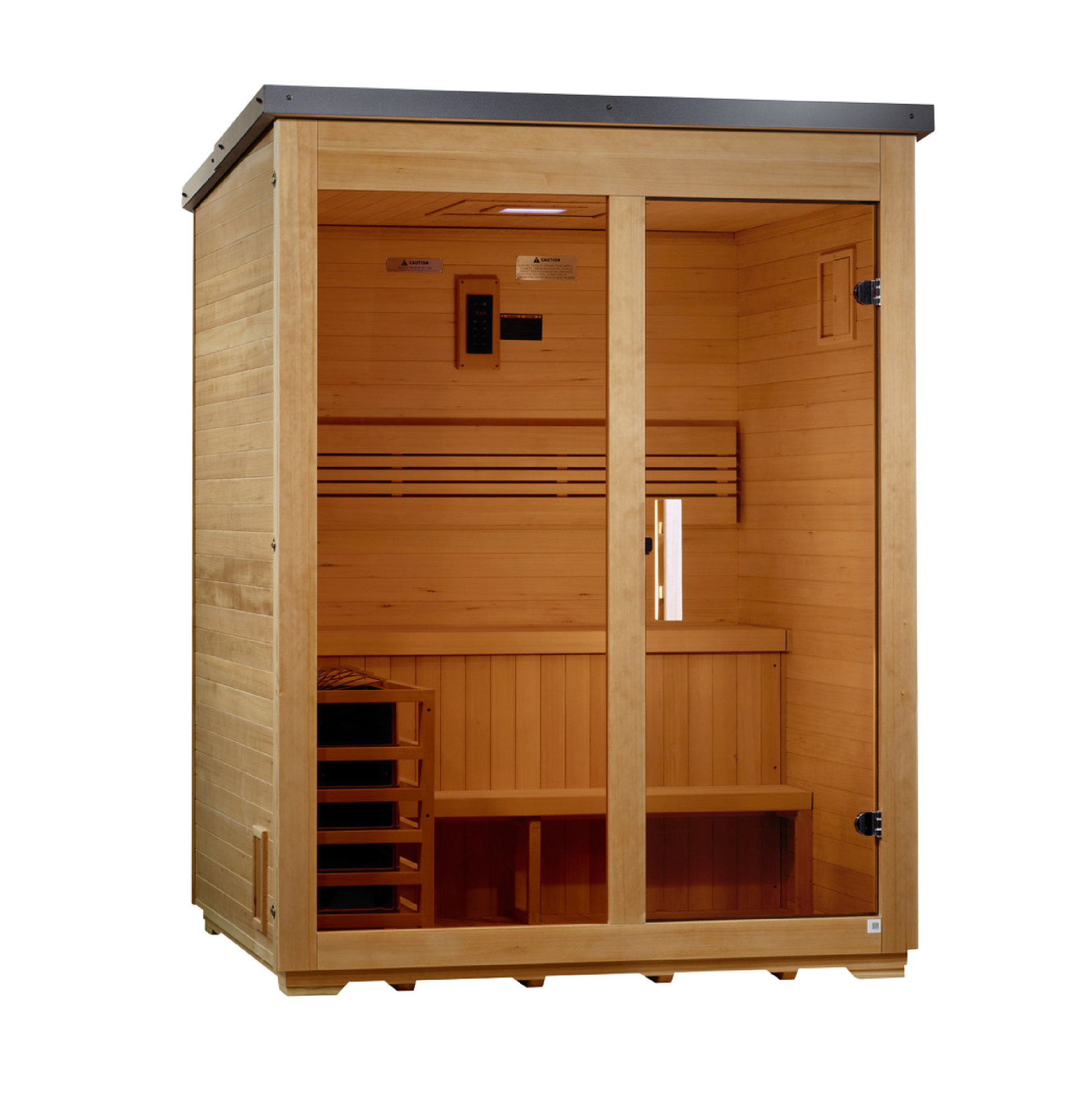 Golden Designs Arlberg Flat-Roof 3-Person Outdoor Traditional Sauna alternate product view 3