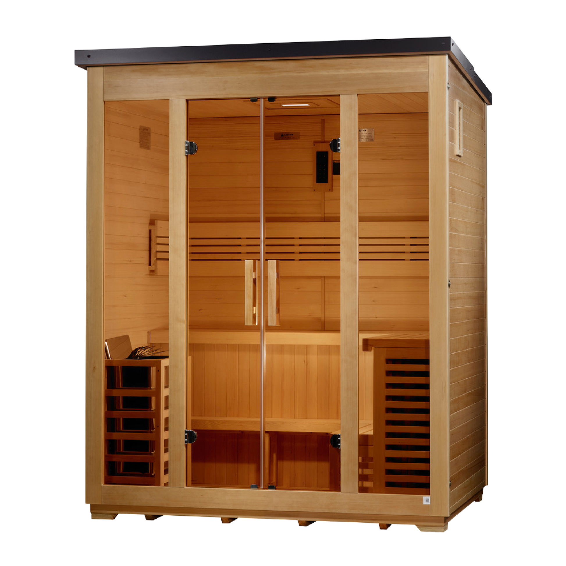Golden Designs Vorarlberg Flat-Roof 5-Person Outdoor Traditional Sauna alternate product view 3
