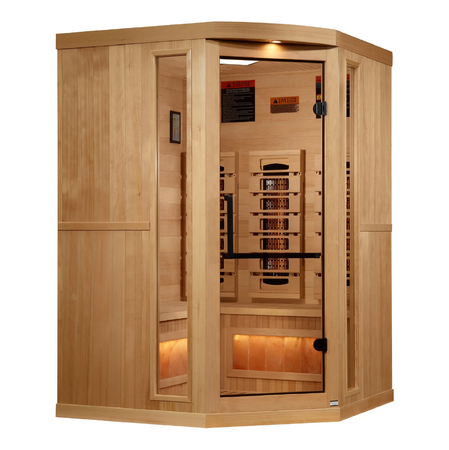 Golden Designs 8000 Reserve Series Corner 3-Person Near-Zero EMF Full-Spectrum Infrared Sauna alternate product view 3