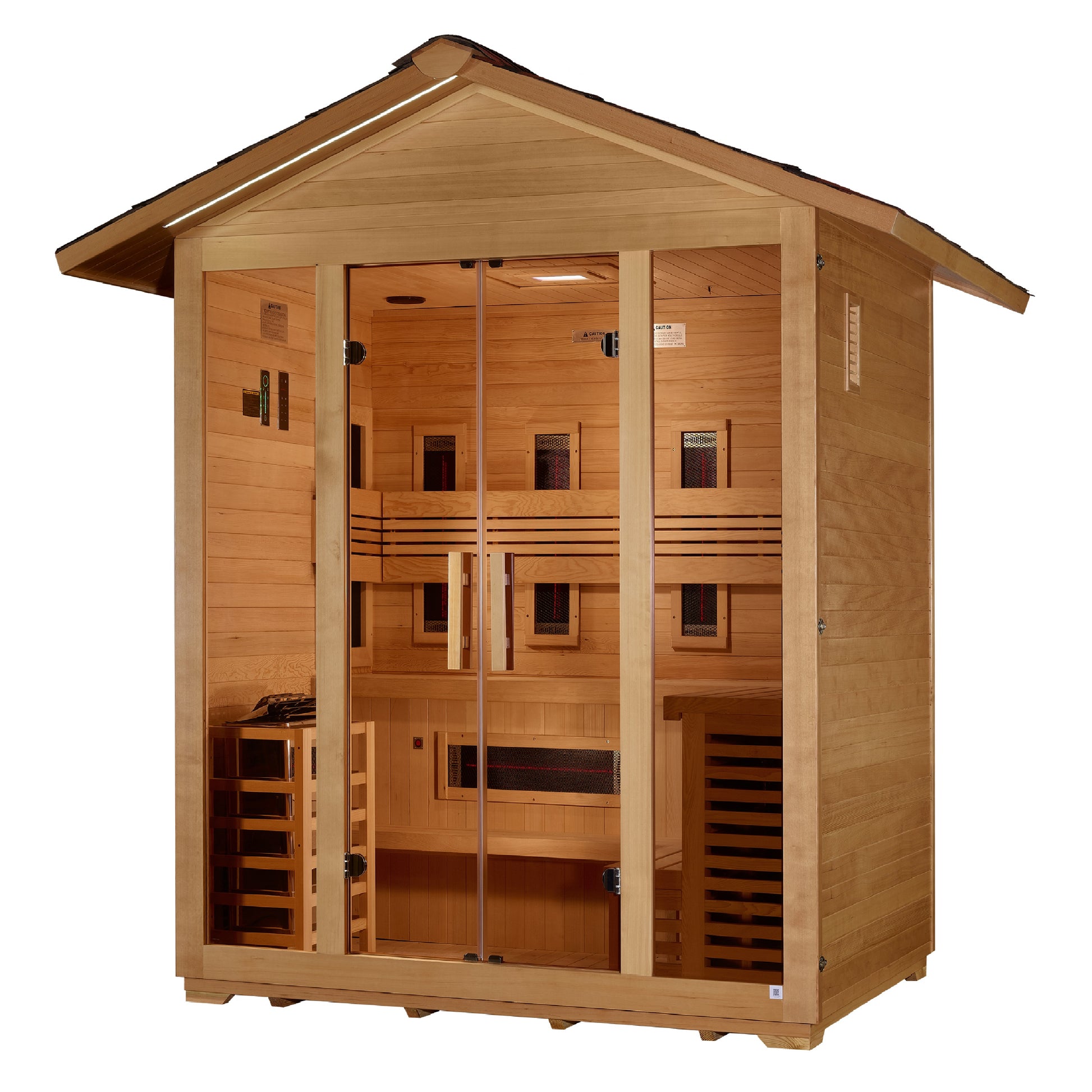 Golden Designs Gargellen 5-Person Outdoor Near-Zero EMF Hybrid Sauna alternate product view 3