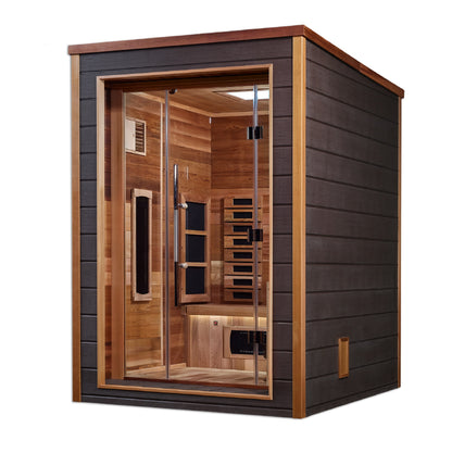 Golden Designs Nora 2-Person Outdoor Near-Zero EMF Hybrid Sauna alternate product view 3