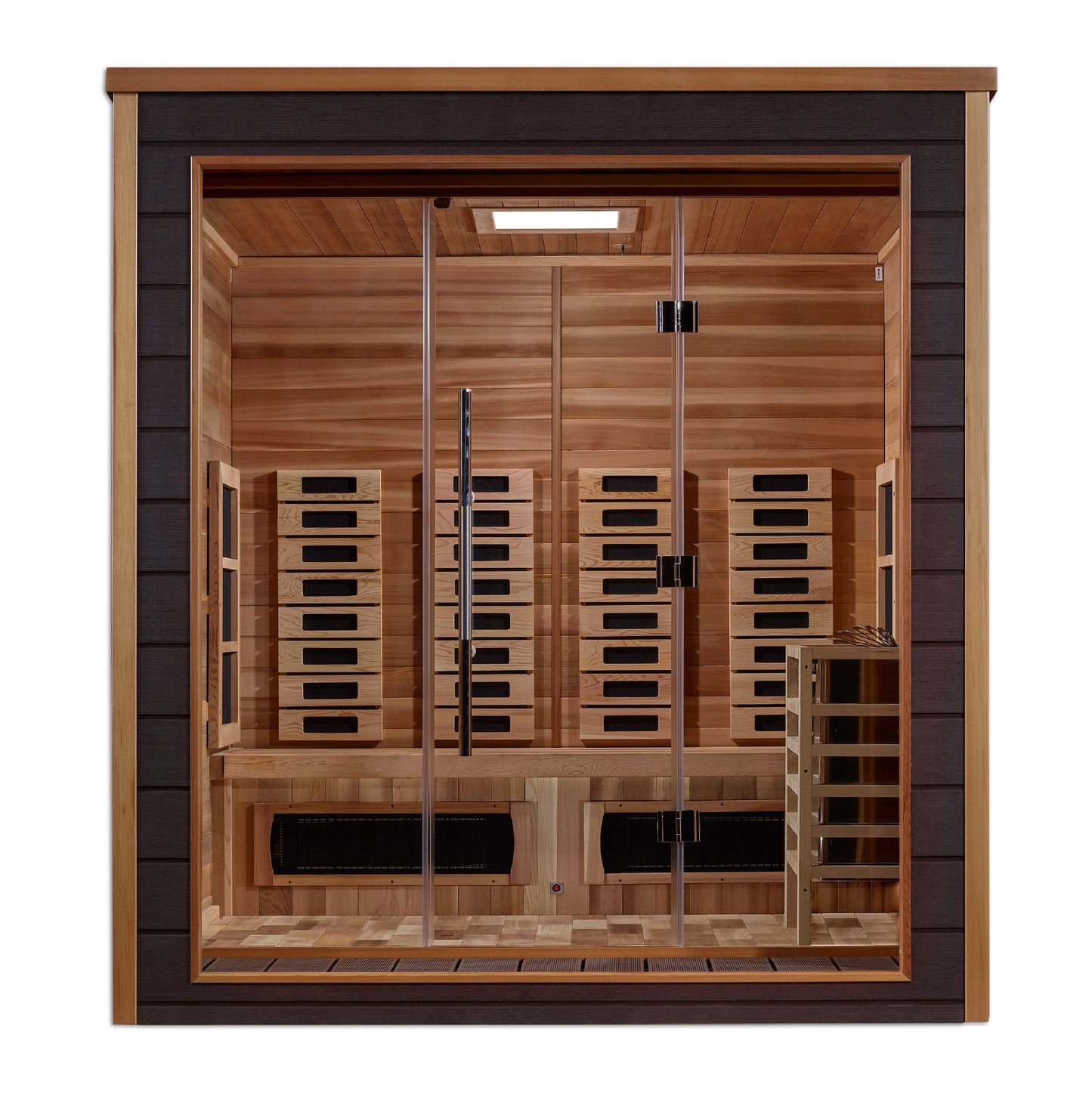 Golden Designs Visby 3-Person Outdoor Near-Zero EMF Hybrid Sauna alternate product view 3