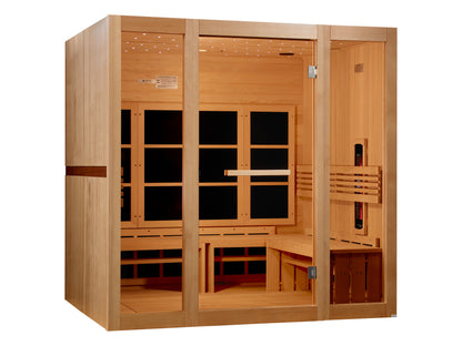 Golden Designs Catalonia 8-Person Near-Zero EMF Full-Spectrum Infrared Sauna alternate product view 4