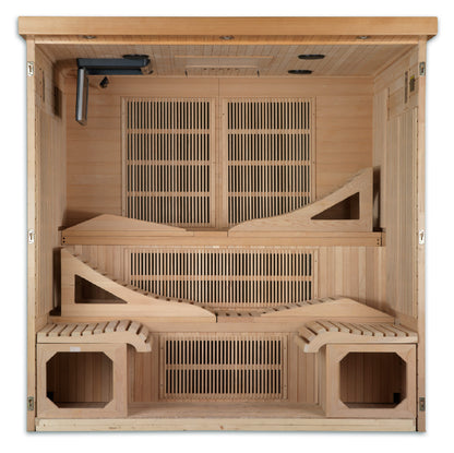 Golden Designs Monaco Elite 6-Person Near-Zero EMF FAR Infrared Sauna alternate product view 4