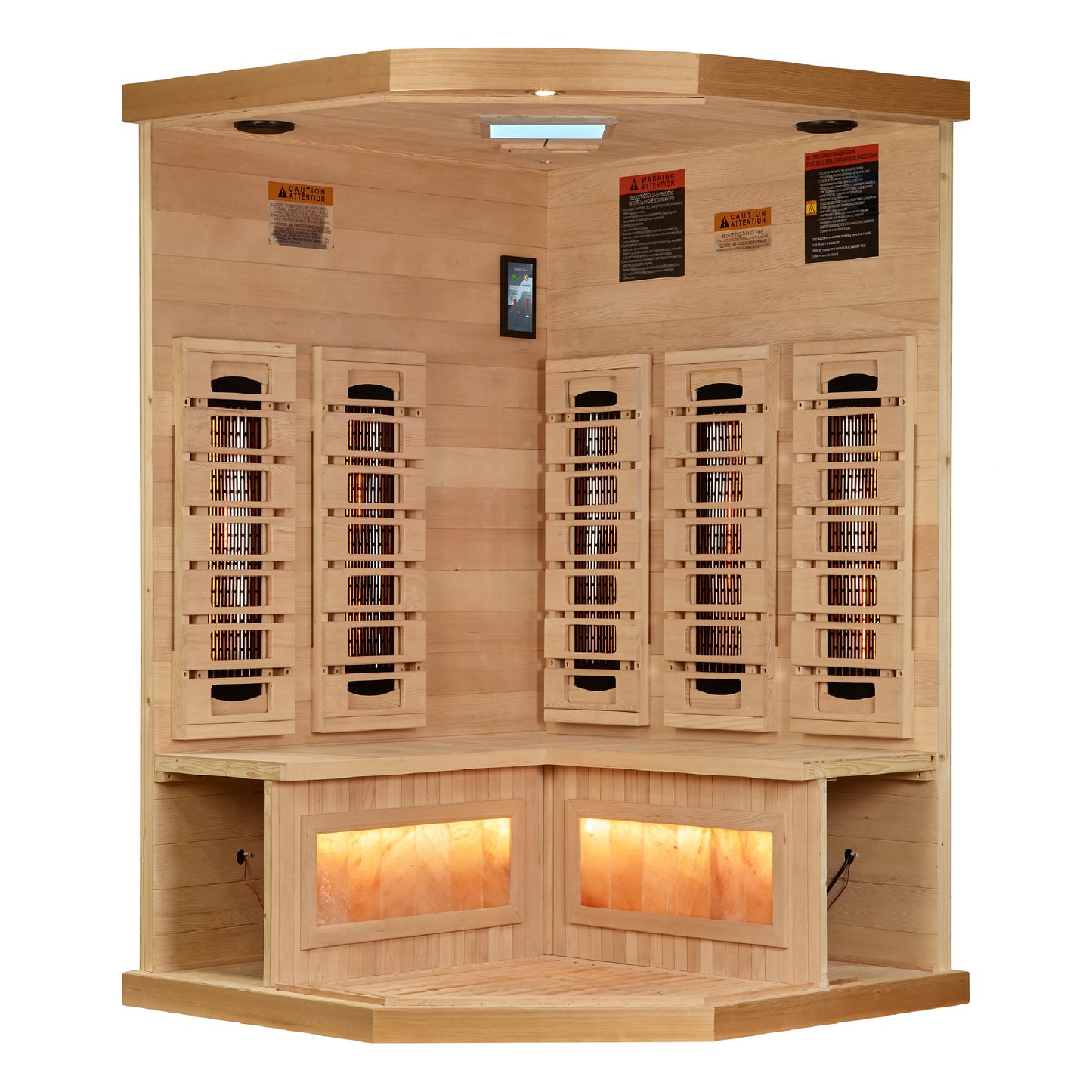 Golden Designs 8000 Reserve Series Corner 3-Person Near-Zero EMF Full-Spectrum Infrared Sauna alternate product view 4