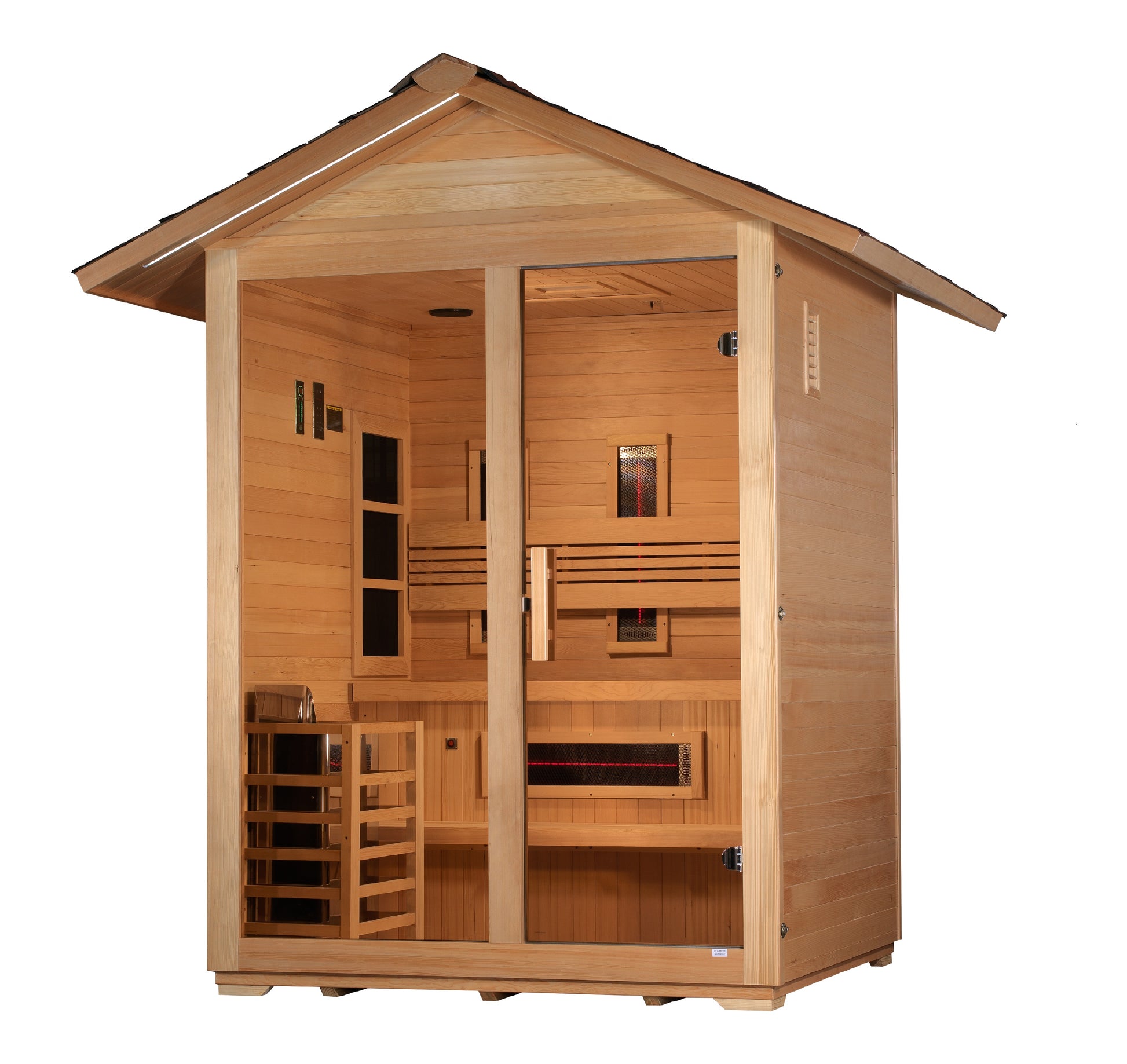 Golden Designs Carinthia 3-Person Outdoor Near-Zero EMF Hybrid Sauna alternate product view 4