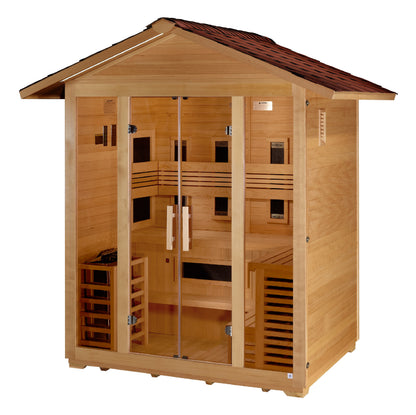 Golden Designs Gargellen 5-Person Outdoor Near-Zero EMF Hybrid Sauna alternate product view 4