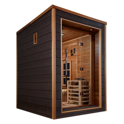 Golden Designs Nora 2-Person Outdoor Near-Zero EMF Hybrid Sauna alternate product view 4