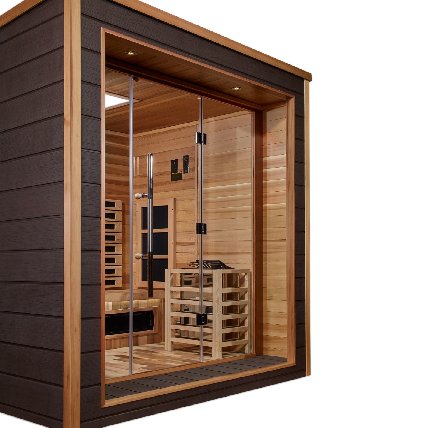 Golden Designs Visby 3-Person Outdoor Near-Zero EMF Hybrid Sauna alternate product view 4