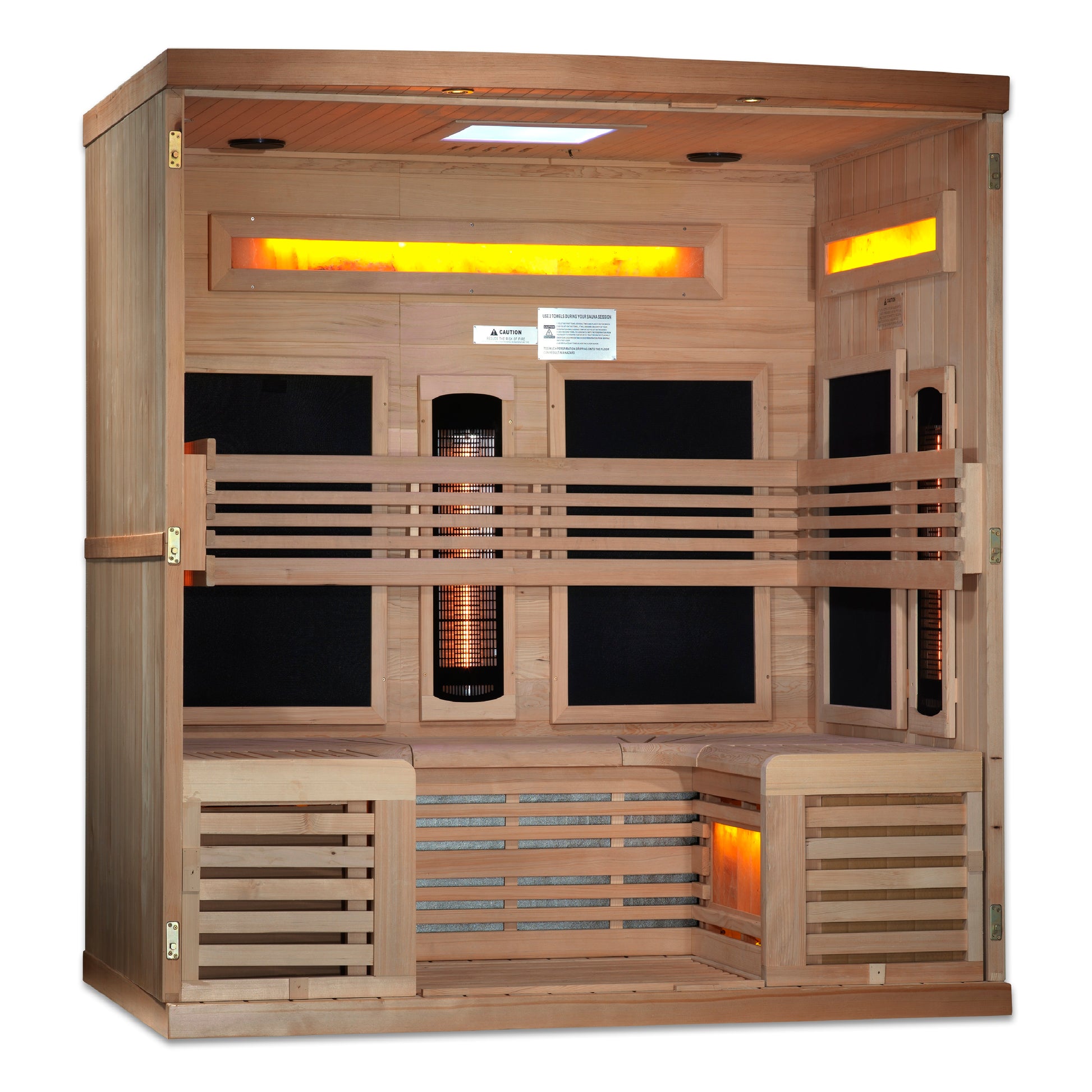 Golden Designs Reserve Edition 6-Person Near-Zero EMF Full-Spectrum Infrared Sauna alternate product view 4