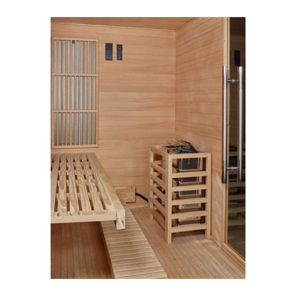 Golden Designs Soria 3-Person Indoor Near-Zero EMF Hybrid Sauna alternate product view 4