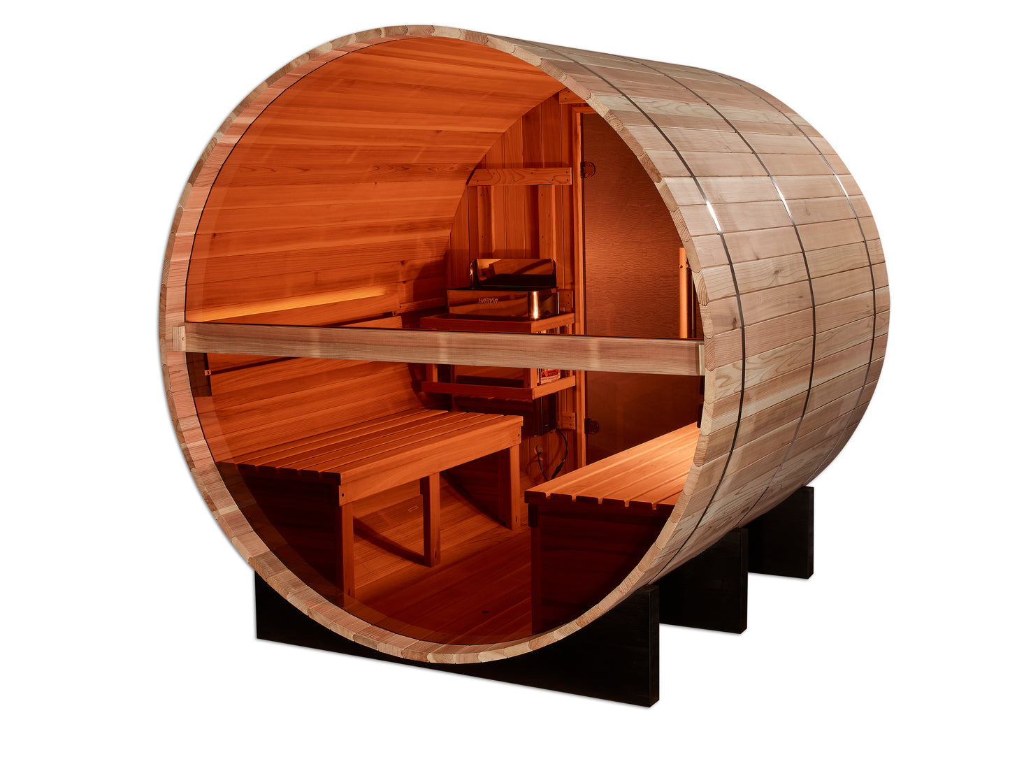 Golden Designs Zurich 4-Person Barrel Outdoor Traditional Sauna alternate product view 4