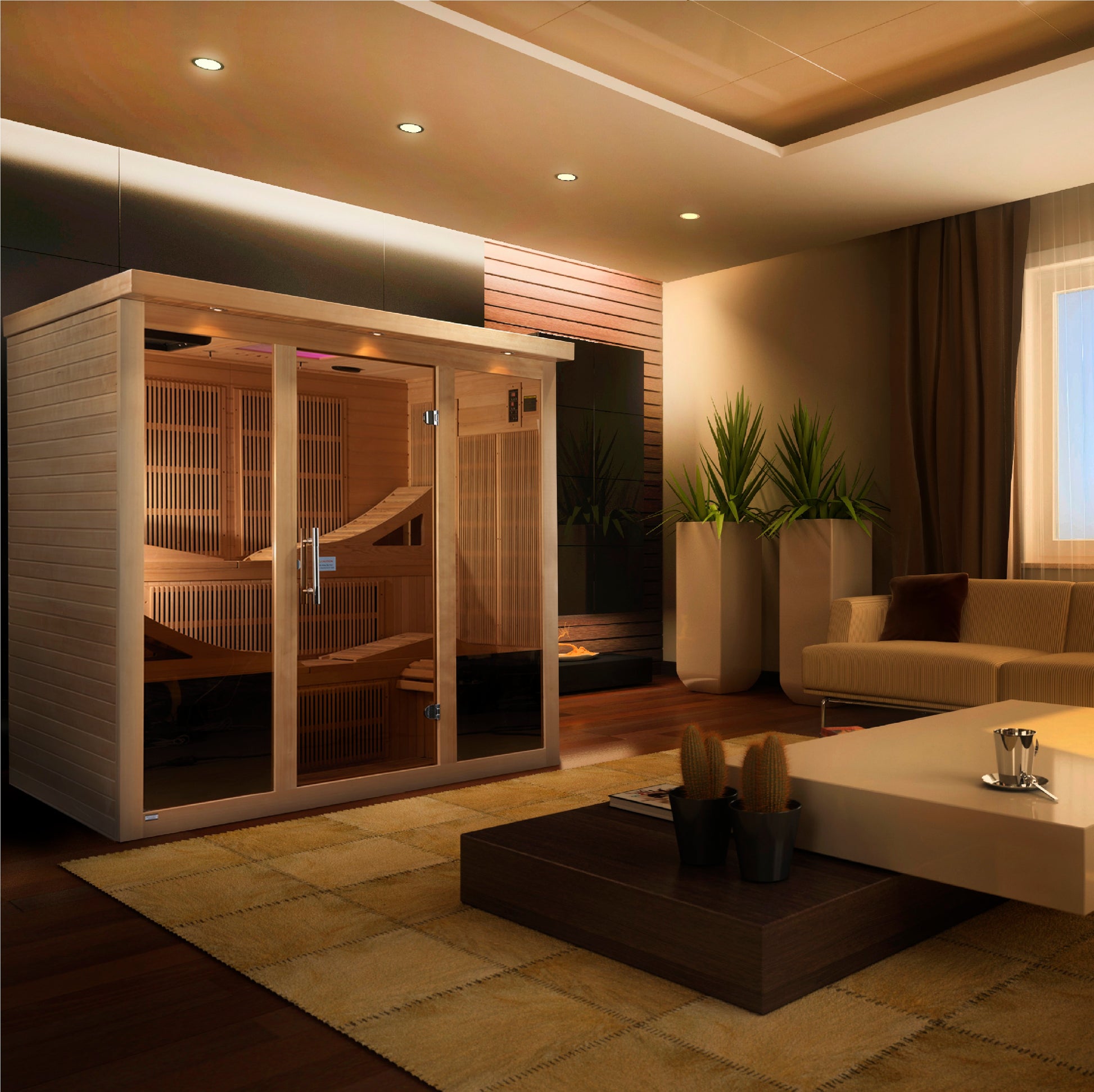 Golden Designs Monaco Elite 6-Person Near-Zero EMF FAR Infrared Sauna alternate product view 5