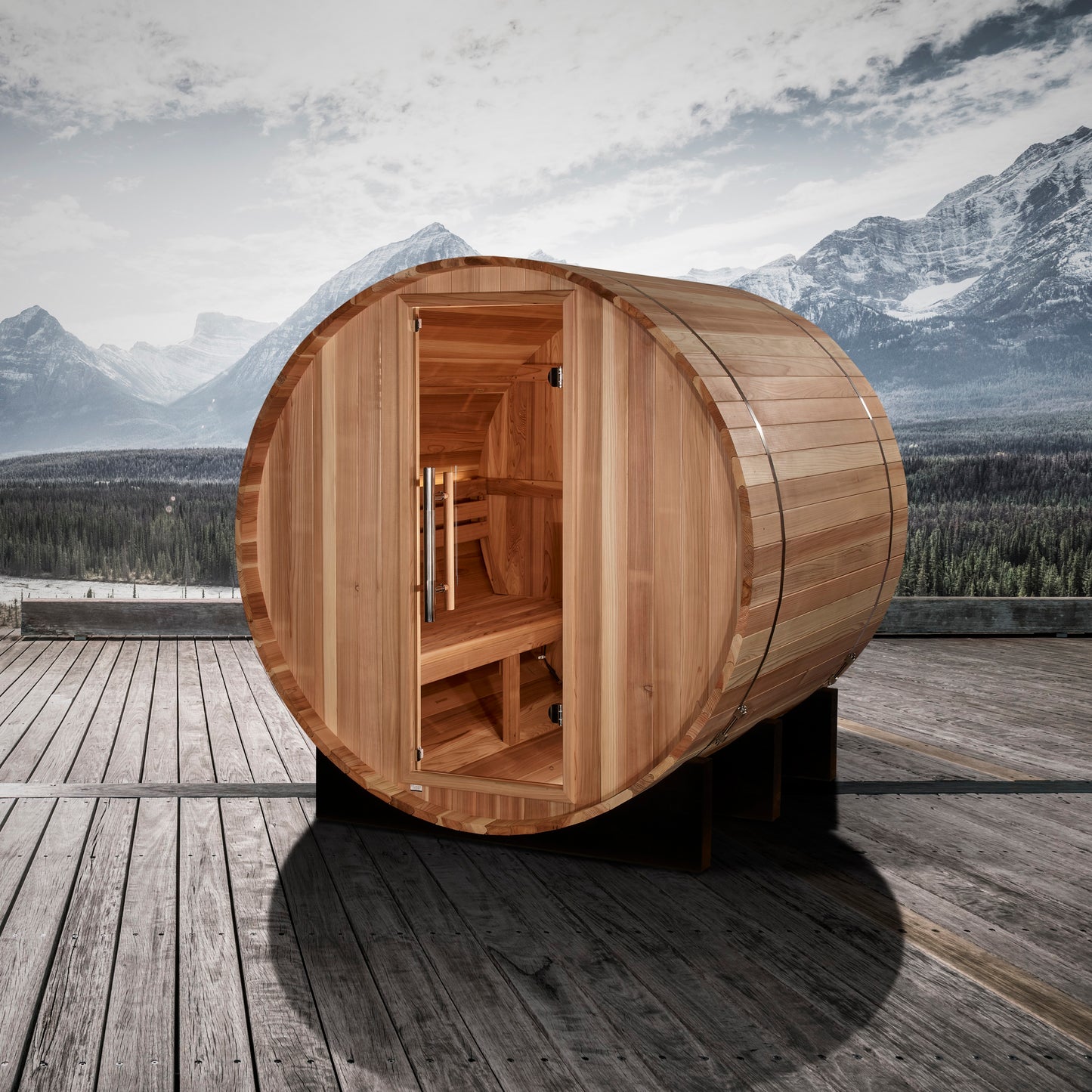 Golden Designs St. Moritz 2-Person Barrel Outdoor Traditional Sauna alternate product view 5