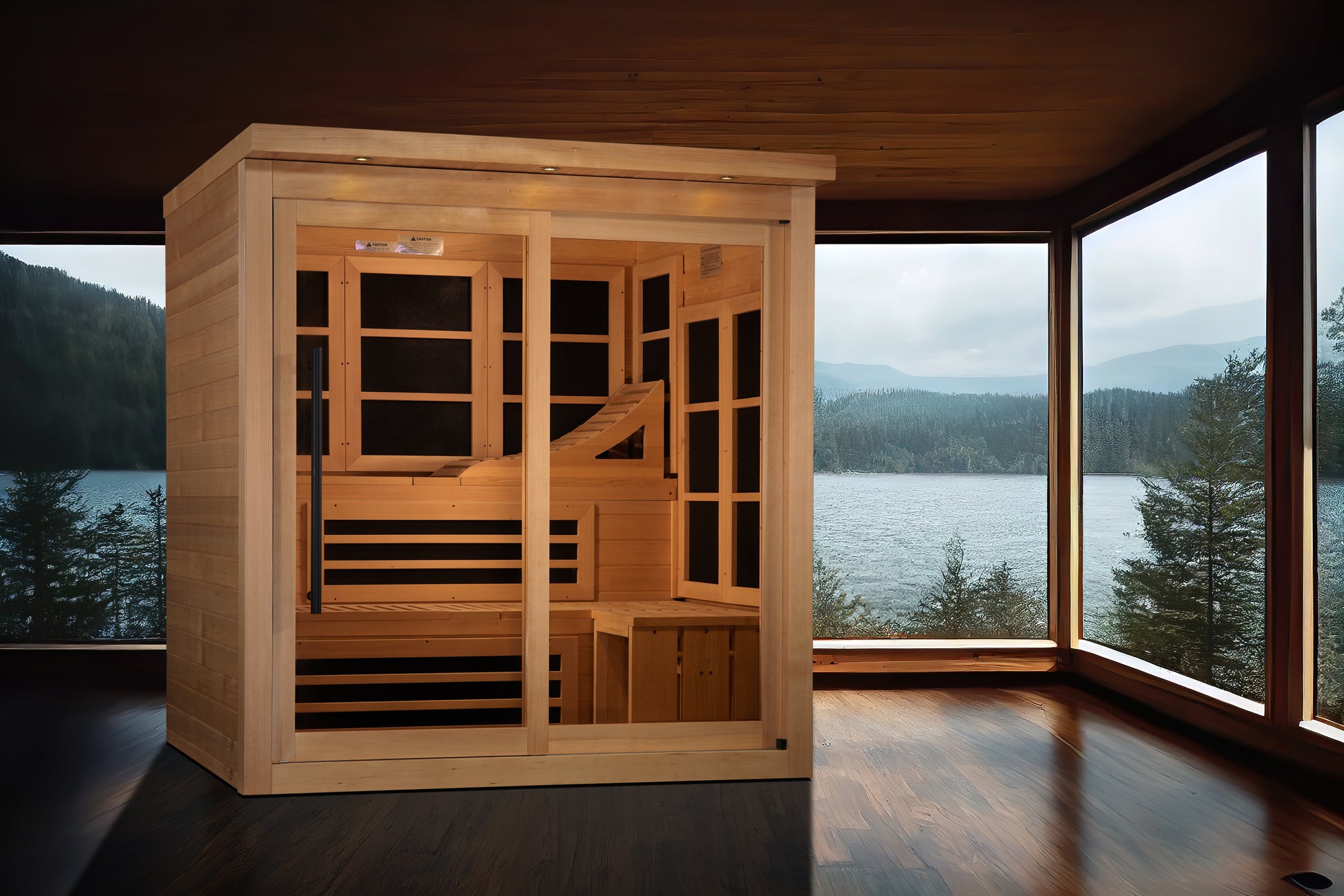 Golden Designs Monaco Limited Edition 6-Person Near-Zero EMF FAR Infrared Sauna alternate product view 6