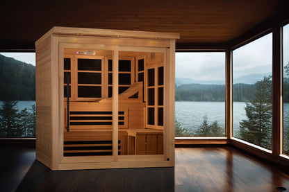 Golden Designs Monaco Limited Edition 6-Person Near-Zero EMF FAR Infrared Sauna alternate product view 6