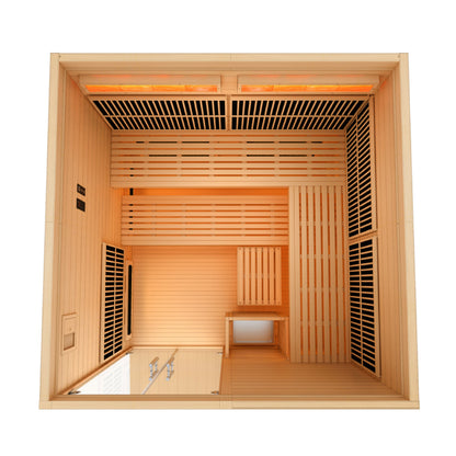 Golden Designs Toledo 6+ Person Near-Zero EMF Hybrid Sauna – product image 2 of 12