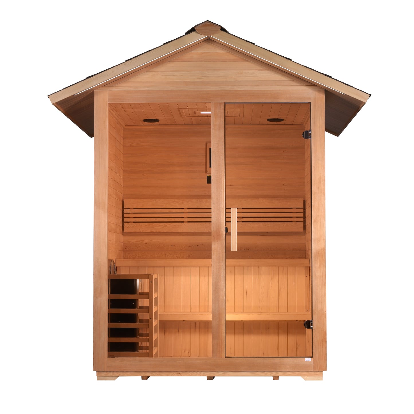 Golden Designs Arlberg 3-Person Outdoor Traditional Sauna – product view 2