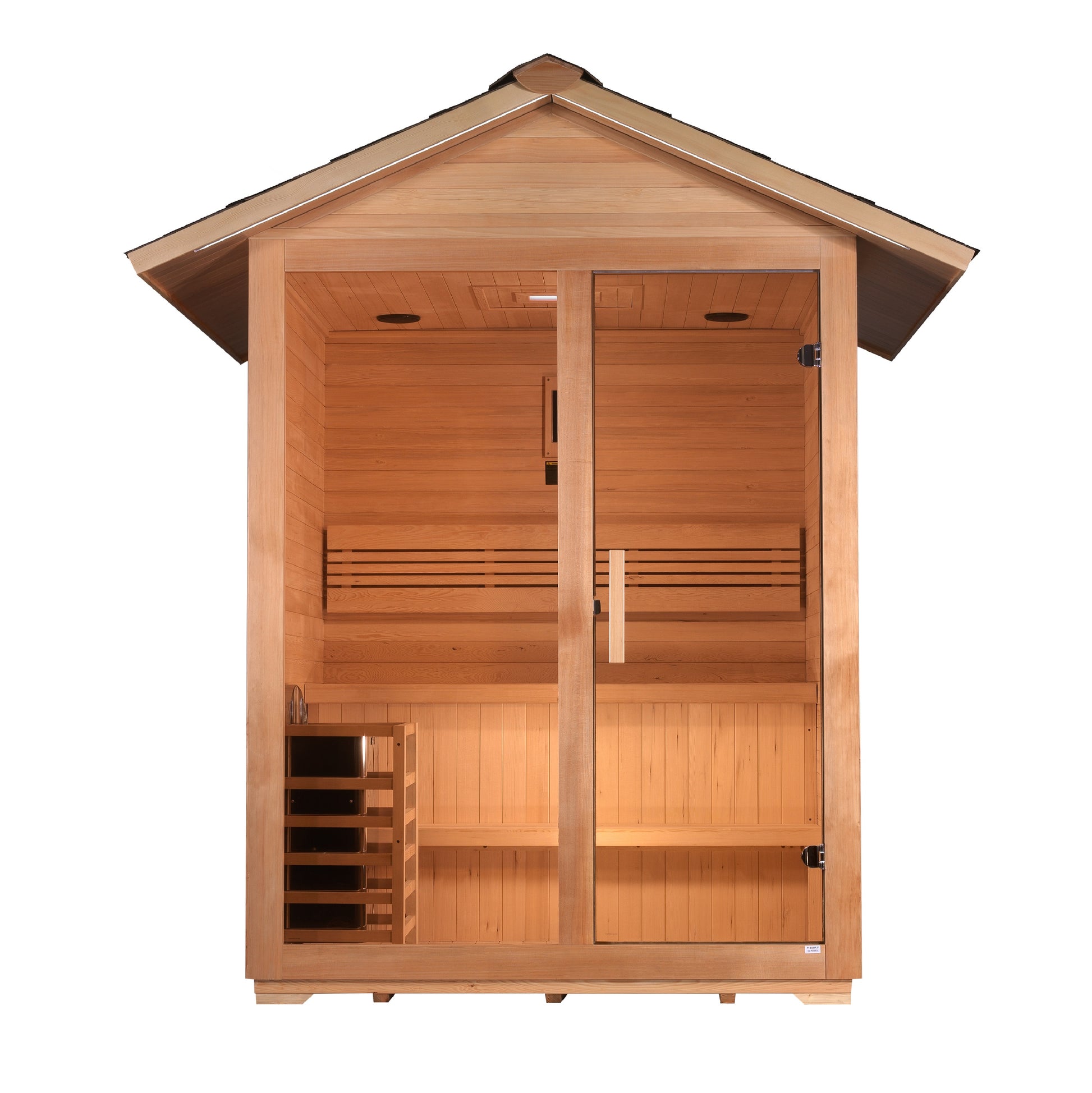 Golden Designs Arlberg 3-Person Outdoor Traditional Sauna – product view 2