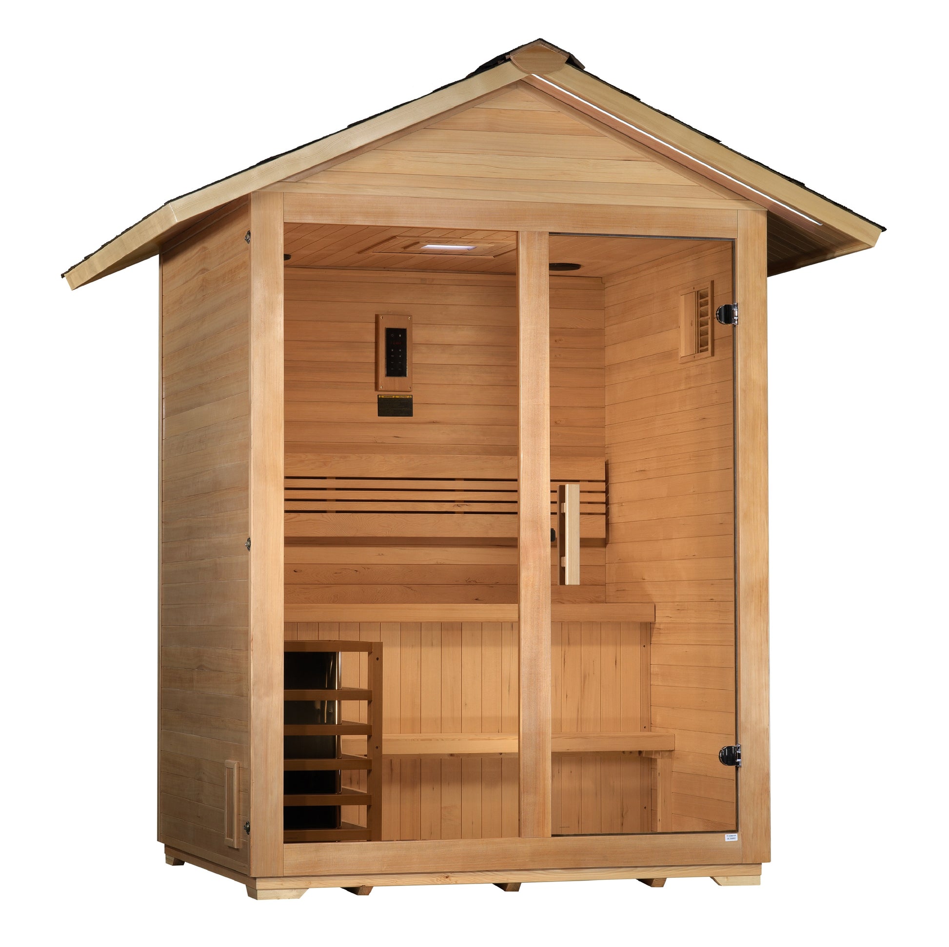 Golden Designs Arlberg 3-Person Outdoor Traditional Sauna – product view 3