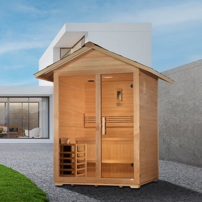 Golden Designs Arlberg 3-Person Outdoor Traditional Sauna – product view 4