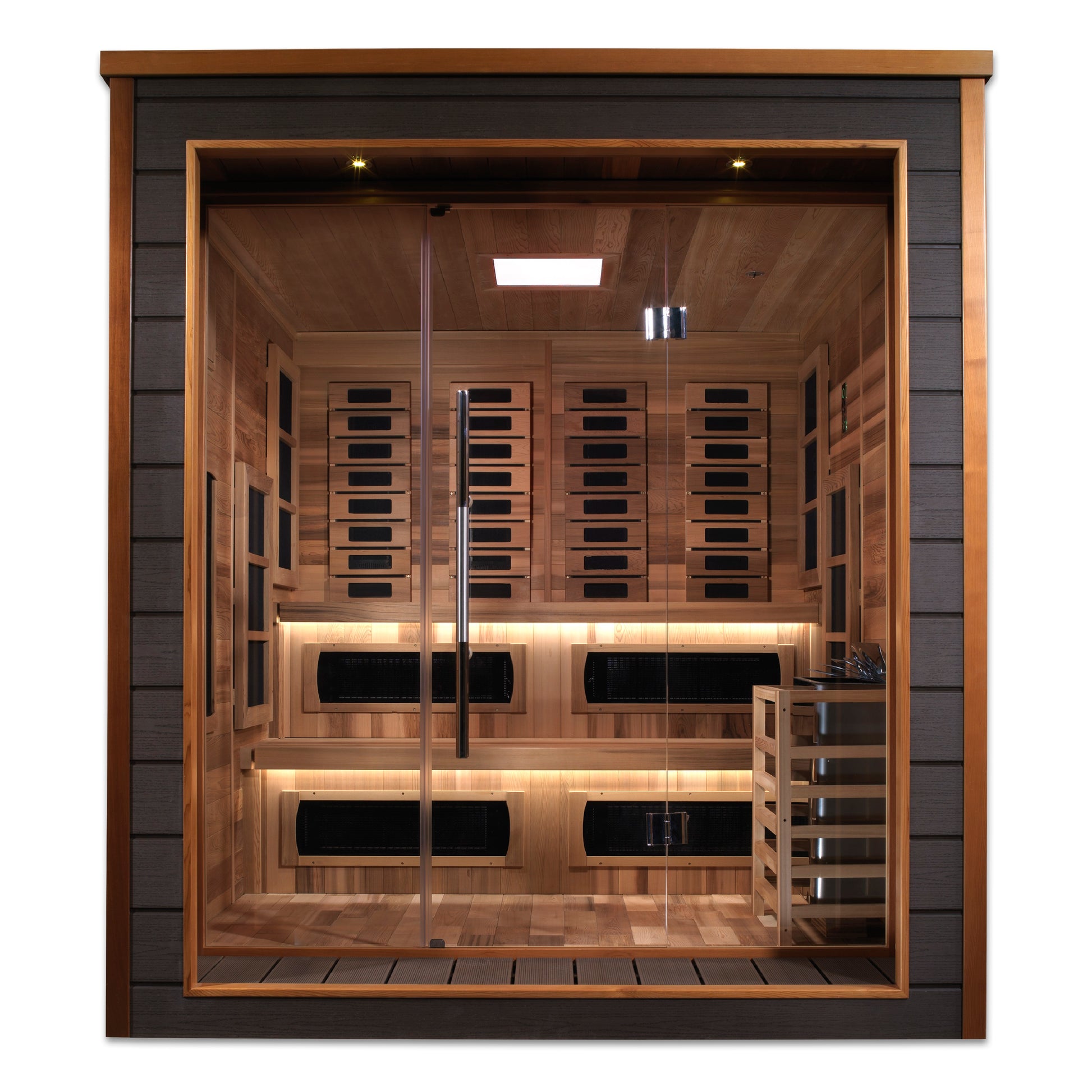 Golden Designs Karlstad 6-Person Outdoor Near-Zero EMF Hybrid Sauna