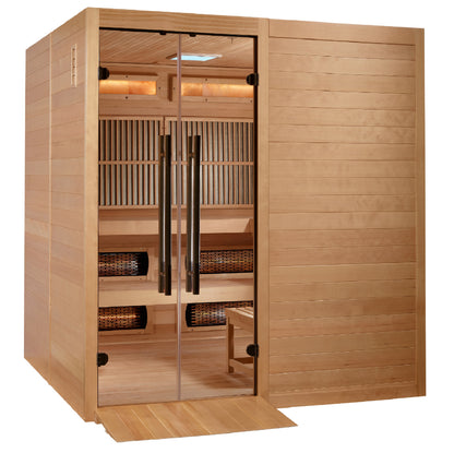 Golden Designs Toledo 6+ Person Near-Zero EMF Hybrid Sauna – product image 5 of 12