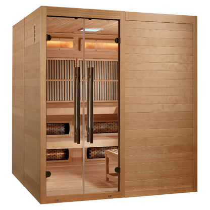 Golden Designs Toledo 6+ Person Near-Zero EMF Hybrid Sauna – product image 7 of 12
