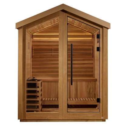 Golden Designs Savonlinna 3-Person Outdoor Traditional Sauna – product view 1