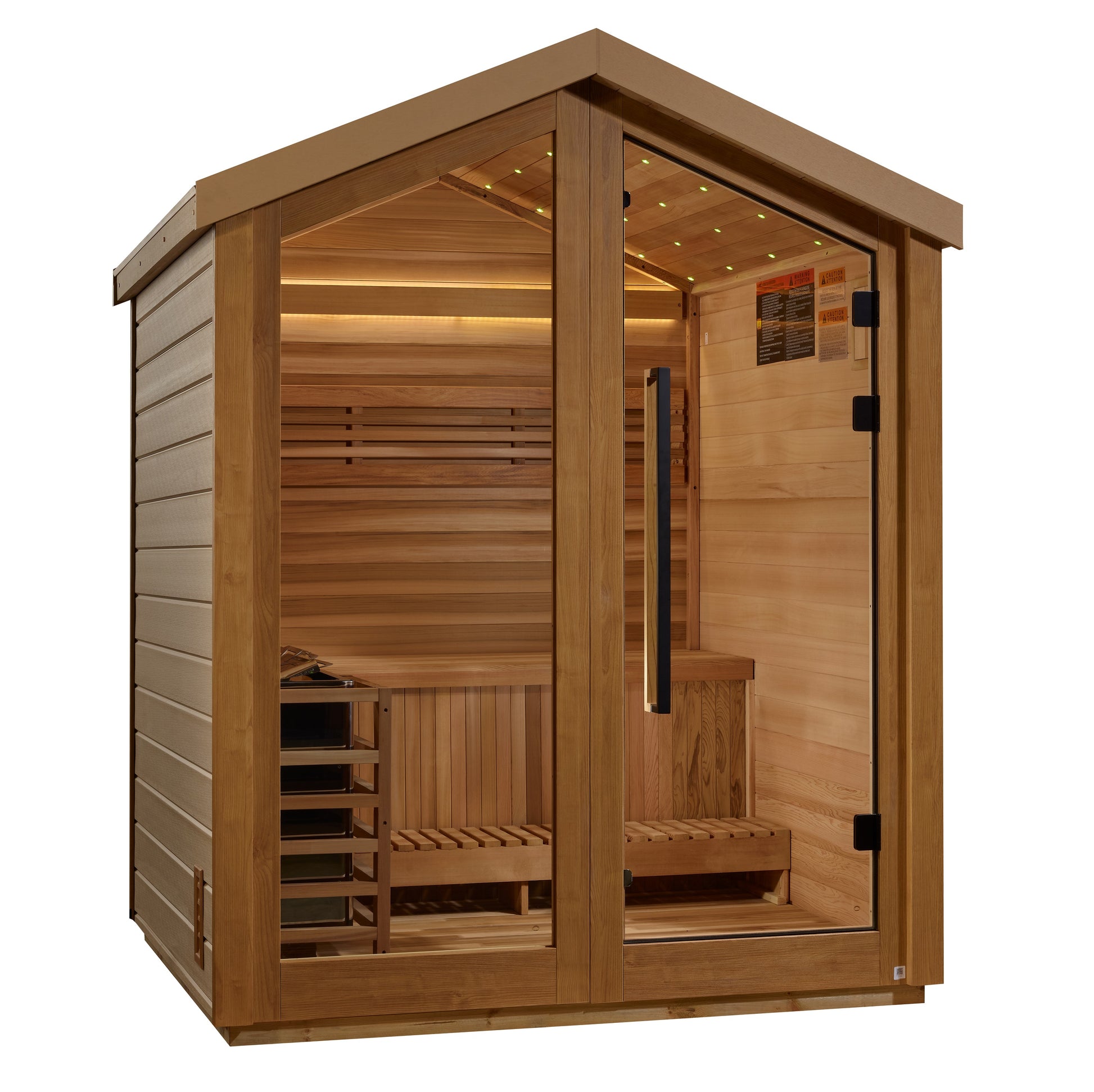 Golden Designs Savonlinna 3-Person Outdoor Traditional Sauna – product view 2