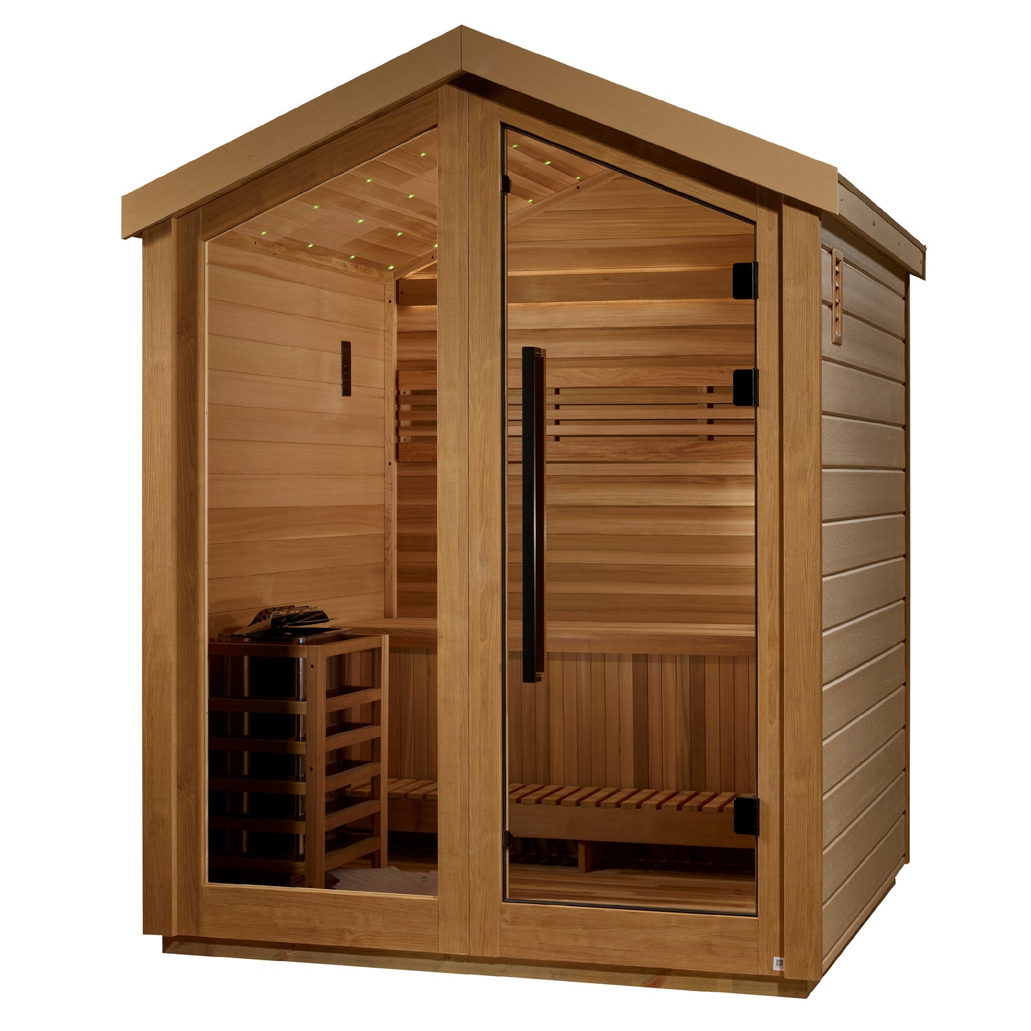 Golden Designs Savonlinna 3-Person Outdoor Traditional Sauna – product view 3
