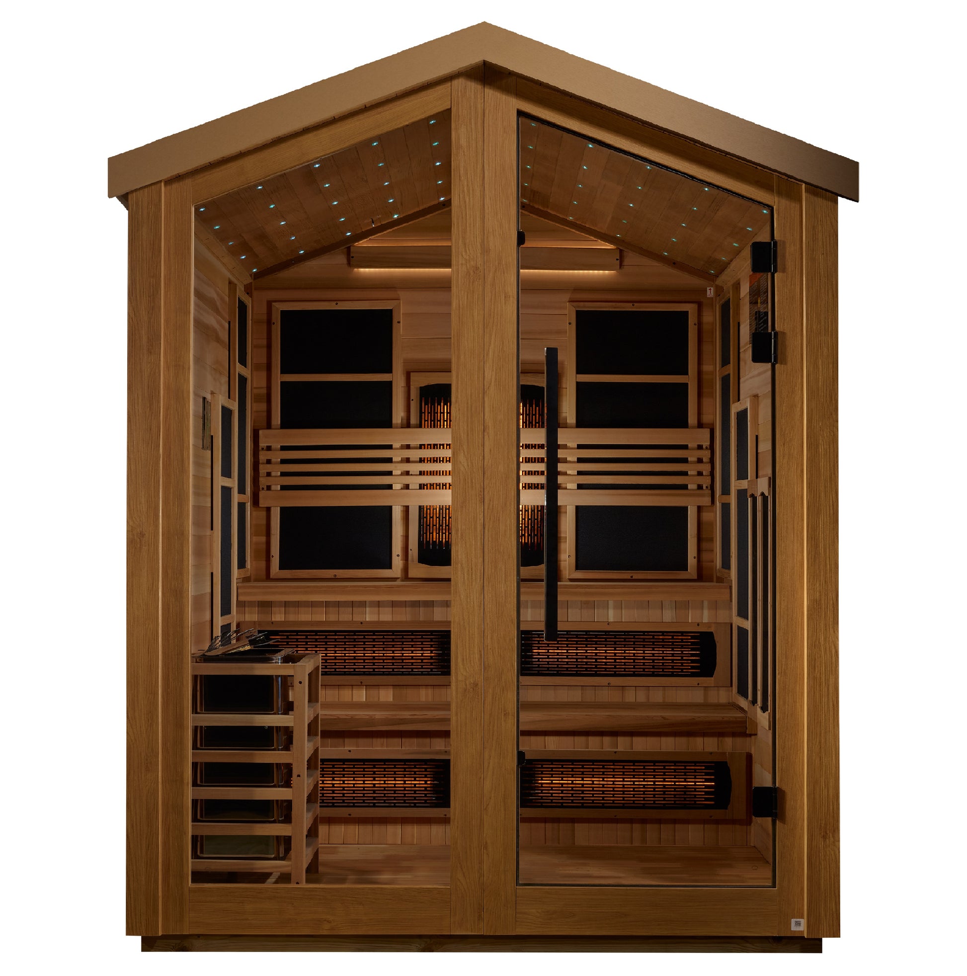 Golden Designs Kaskinen 6-Person Outdoor Near-Zero EMF Hybrid Sauna – product view 1